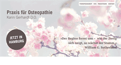 Desktop Screenshot of gerhardt-osteopathie.de