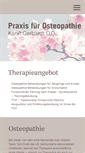 Mobile Screenshot of gerhardt-osteopathie.de